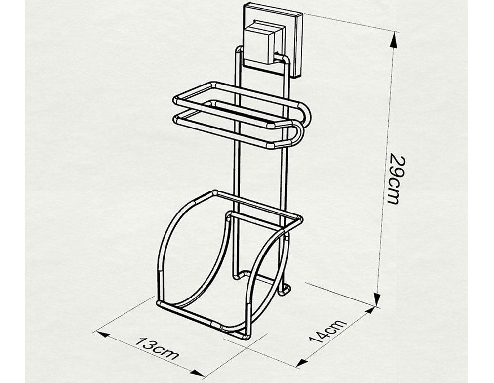 DOZATOR HÂRTIE IGIENICĂ TEKNO TEL EF-282, dublu 
