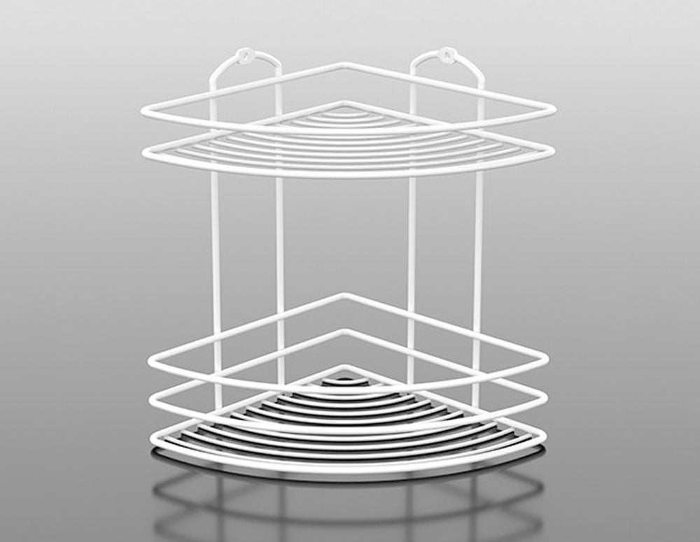 SUPORT BAIE TEKNO TEL BK-022W 2 niveluri/colț alb 