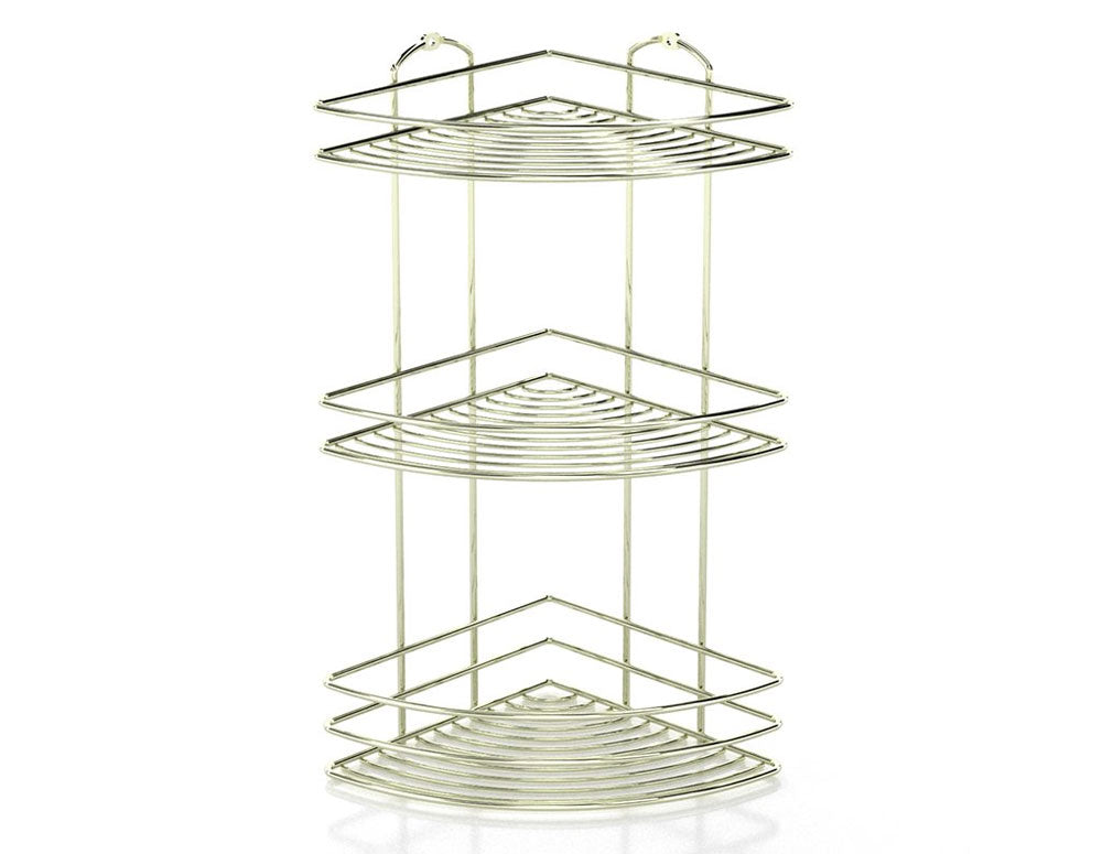 SUPORT BAIE TEKNO TEL BK-023G, 3 niveluri, colț, auriu 