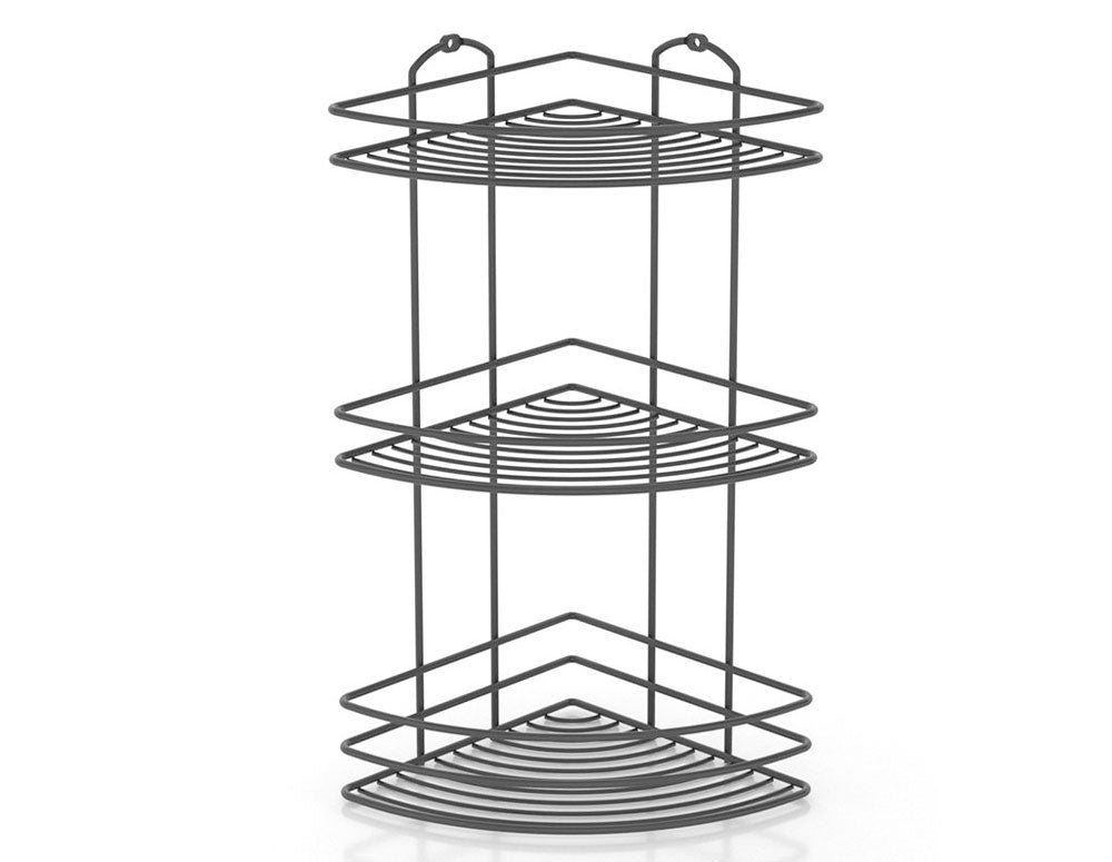 SUPORT BAIE TEKNO TEL BK-023, 3 niveluri/colț, negru 