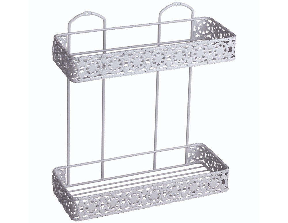 SUPORT BAIE TEKNO TEL BK-078W 2 niveluri cu decor/alb 