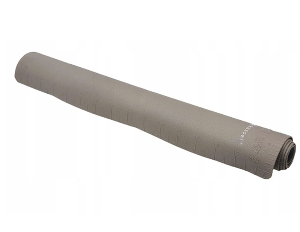 Set de covorașe pentru frământat, întins, copt și sucitor Kassel K 93708, 2 părți, silicon și lemn, gri