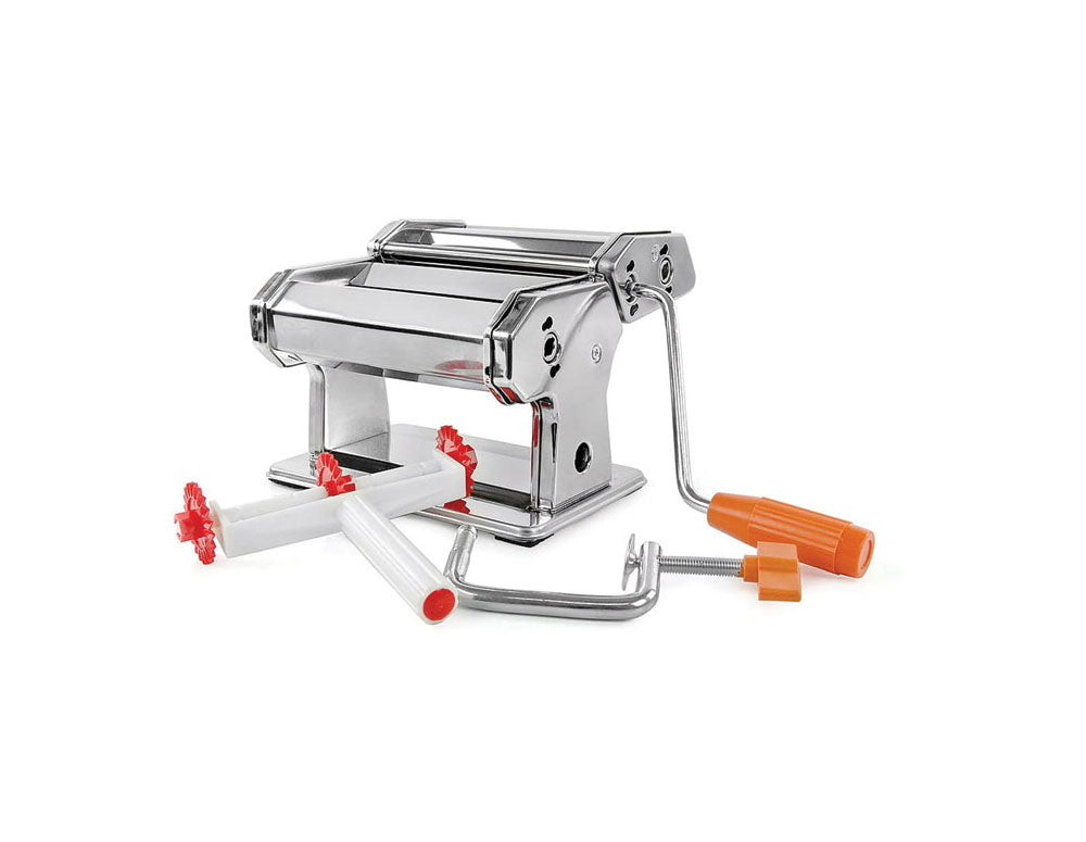 Aparat pentru paste proaspete ZILNER ZL 5215, Accesorii pentru spaghete, fettuccine, lasagna, tagliatelle, Inox
