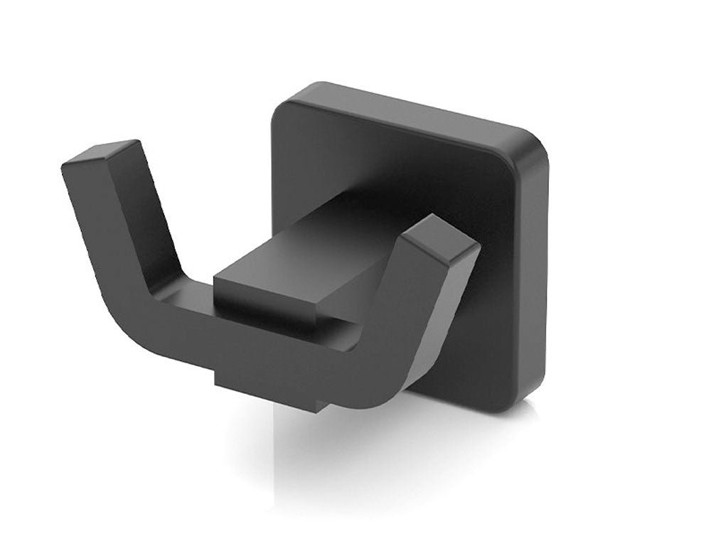 Suport prosop TEKNO TEL MG-336B, cu două cârlige, negru mat 