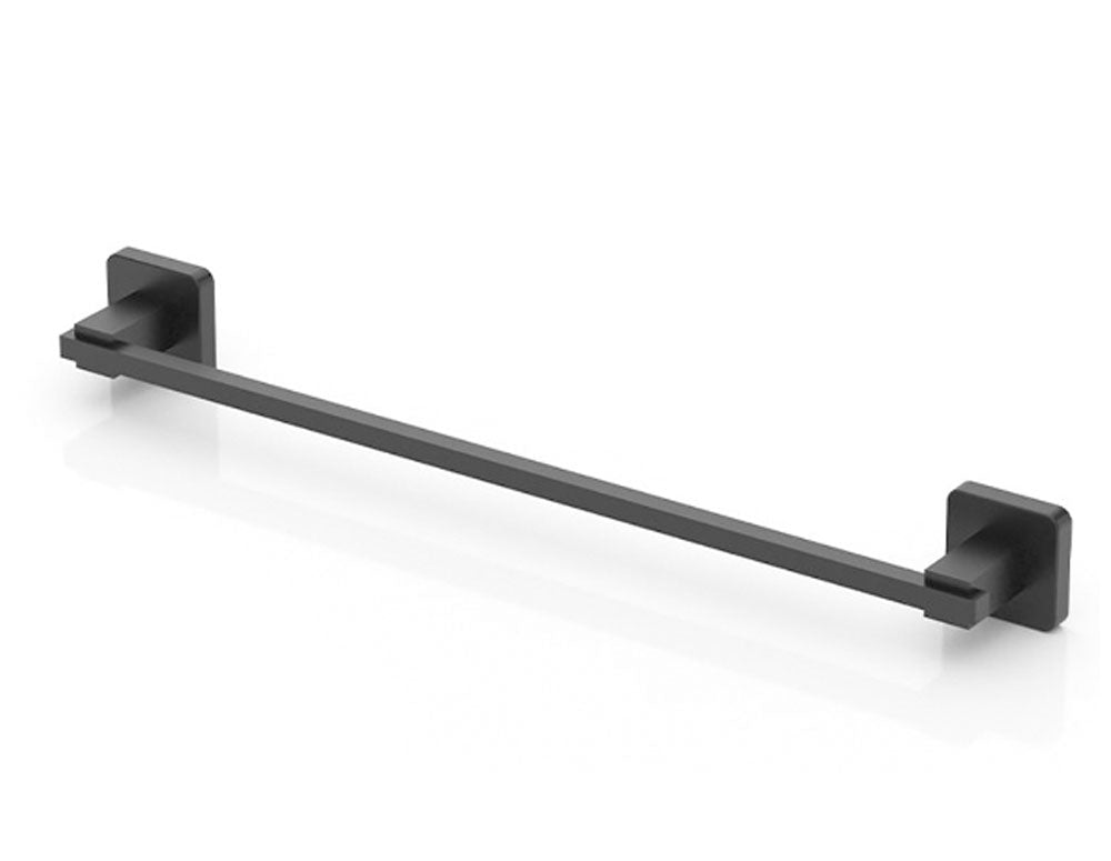 Suport pentru prosoape și suport pentru prosoape TEKNO TEL TR MG 360B, 47x6x5 cm, Montare cu diblu, Negru mat