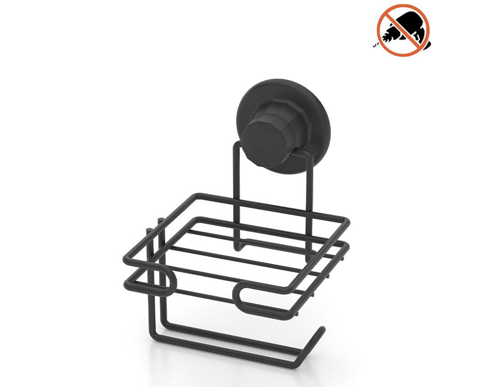 Suport hârtie igienică TEKNO TEL DM-275B, negru mat 