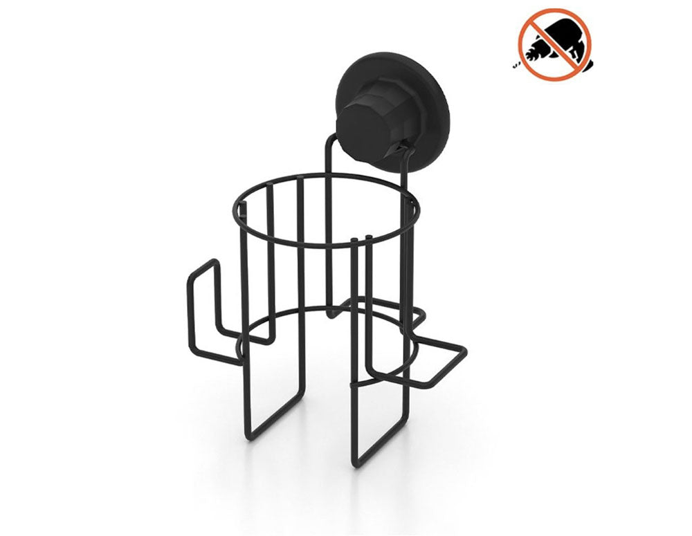 Suport uscător de păr TEKNO TEL DM-262B negru mat