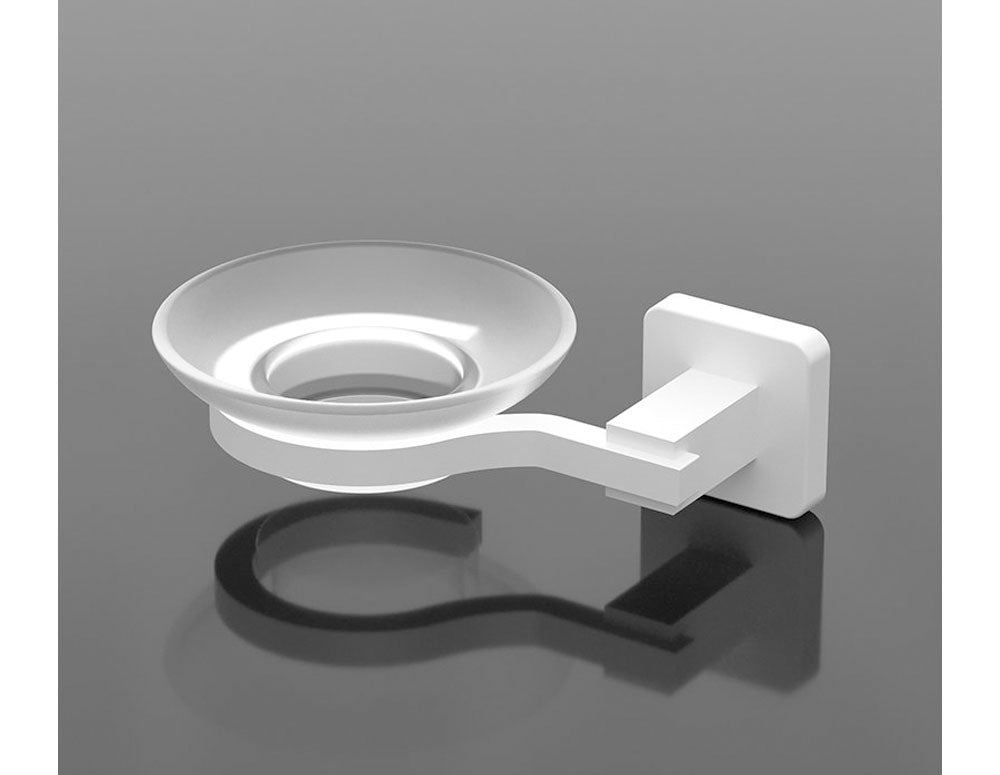 suport de săpun TEKNO TEL MG-366W, cu cupă din aluminiu 