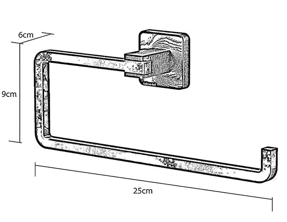Suport pentru role de hârtie TEKNO TEL MG-396W, alb