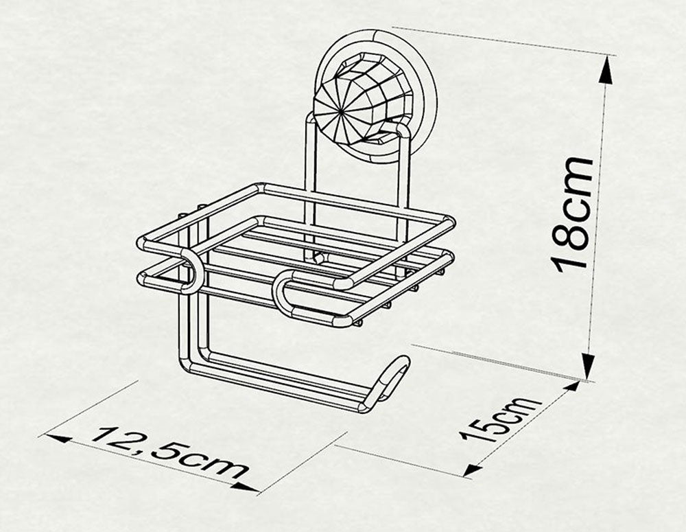 suport hârtie igienică TEKNO TEL DM-275, cromat 