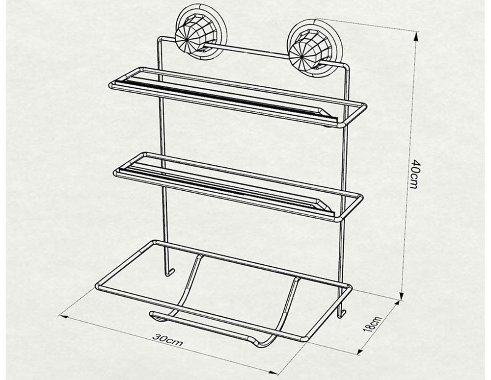 Suport hârtie de bucătărie TEKNO TEL DM-032, folie, hârtie de copt