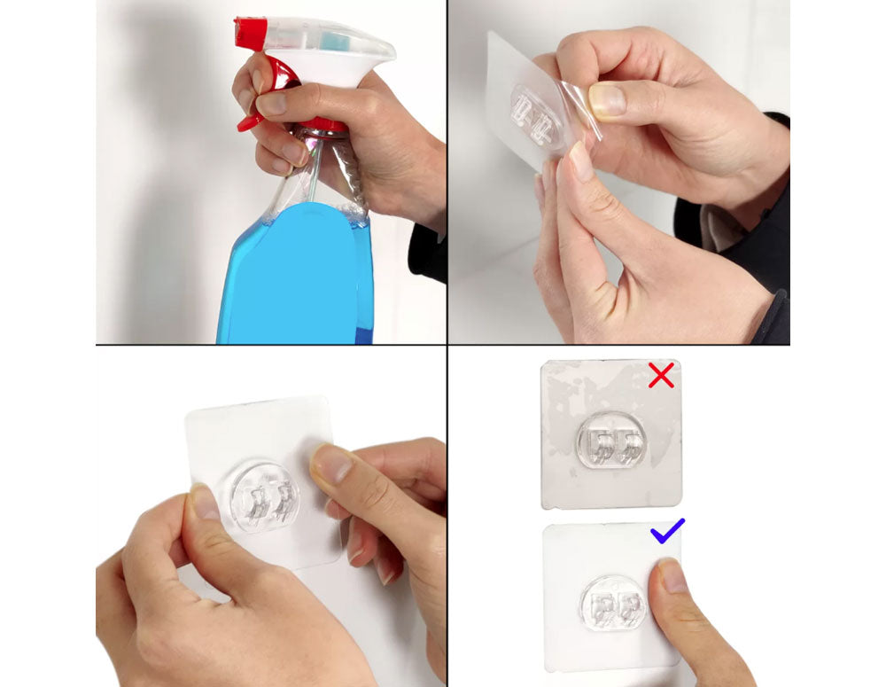 PERIE TOALETĂ TEKNO TEL ST-096 dublu adeziv cromat - negru