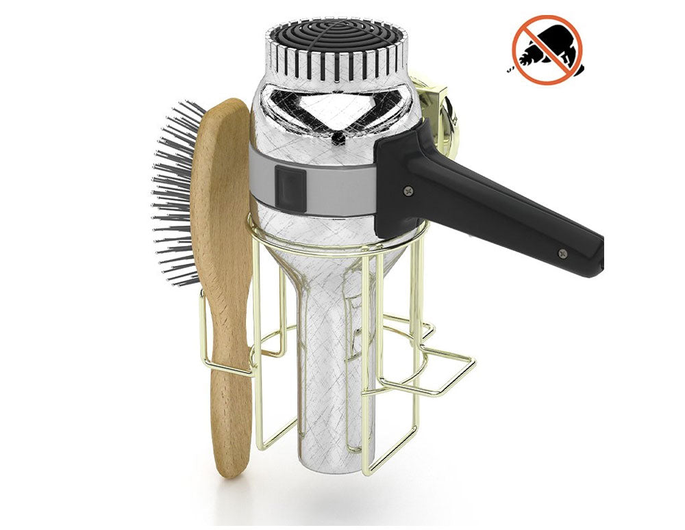 Suport uscător de păr TEKNO-TEL TK EF-262G auriu