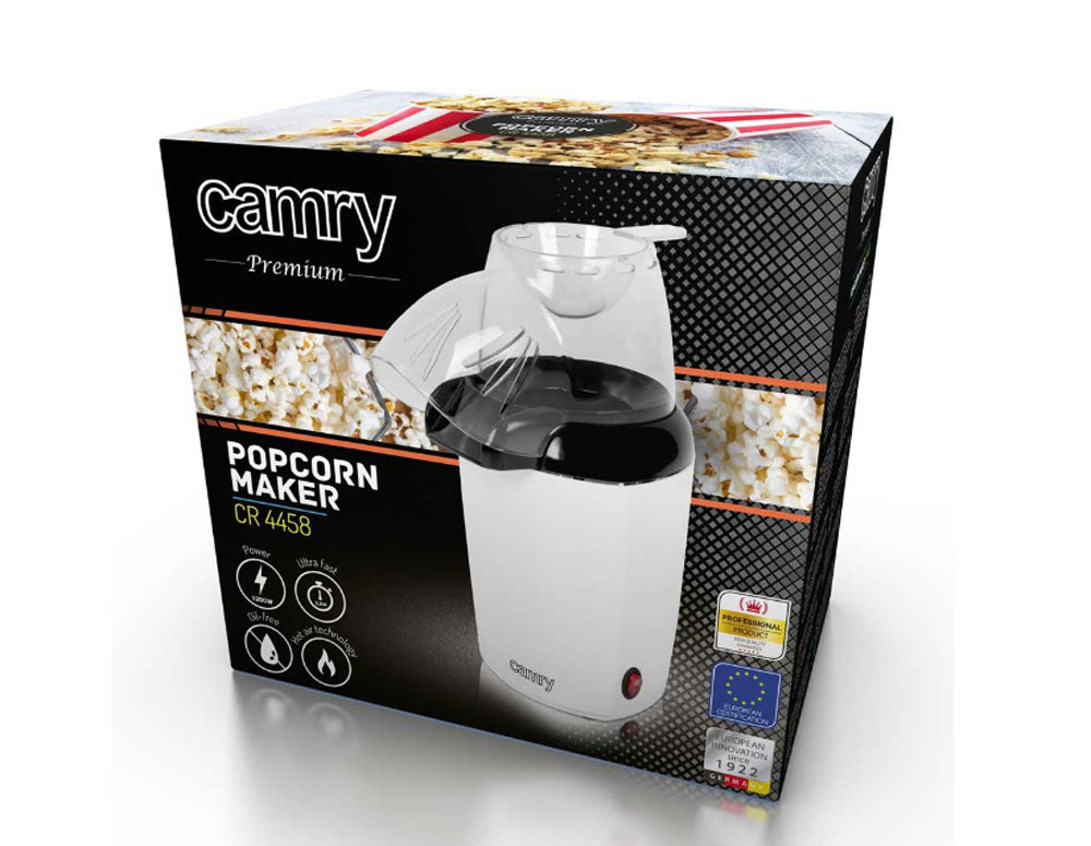 Aparat de popcorn Camry CR 4458, 1200w, alb 