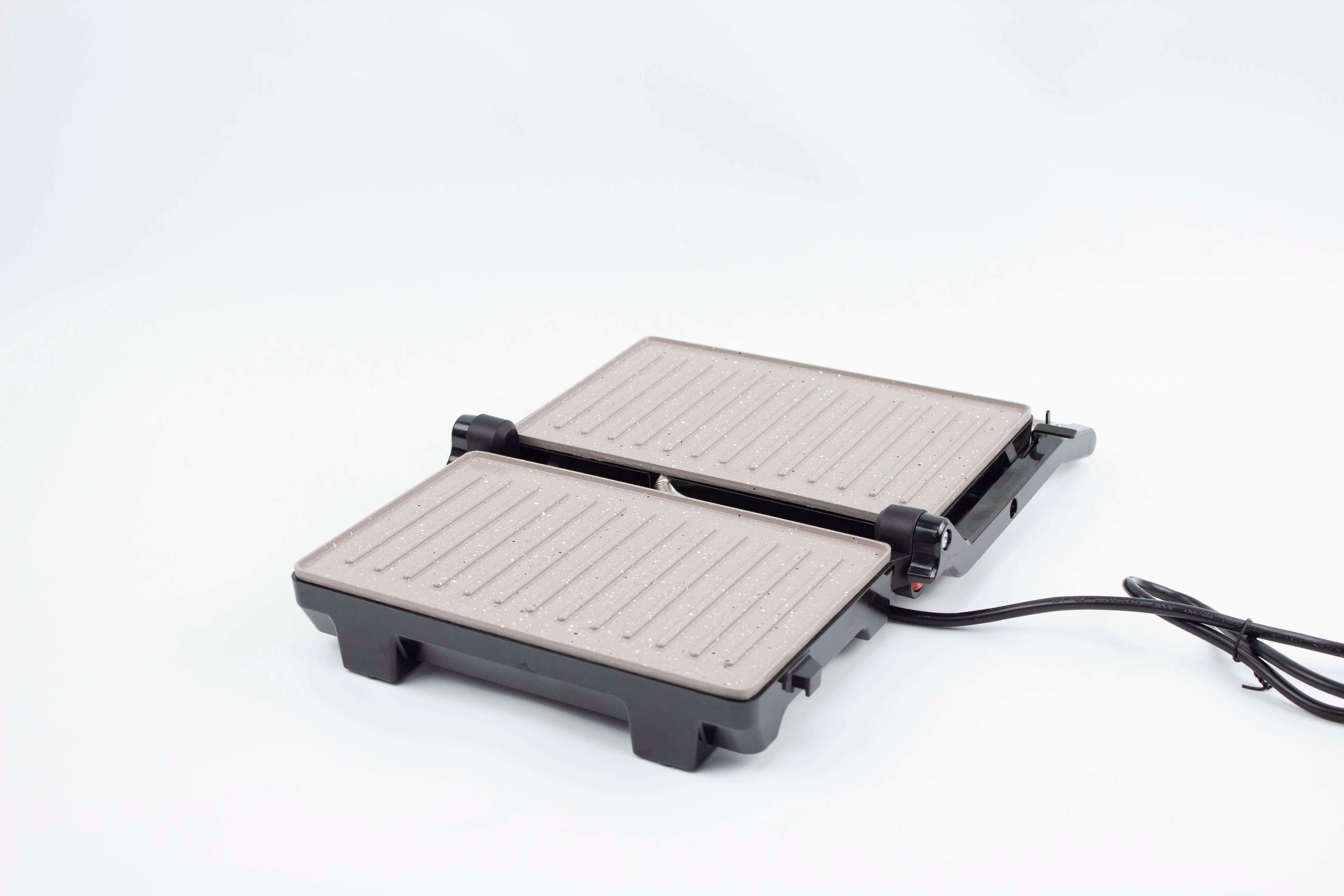 Presă de grătar Zephyr ZP 1442 PMM 1000W, strat antiaderent din marmură GS Standard