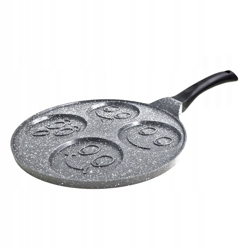 Tavă pentru clătite cu capac ZILNER ZL 2420, 26 cm, 4 forme diferite, acoperire cu marmură, gri