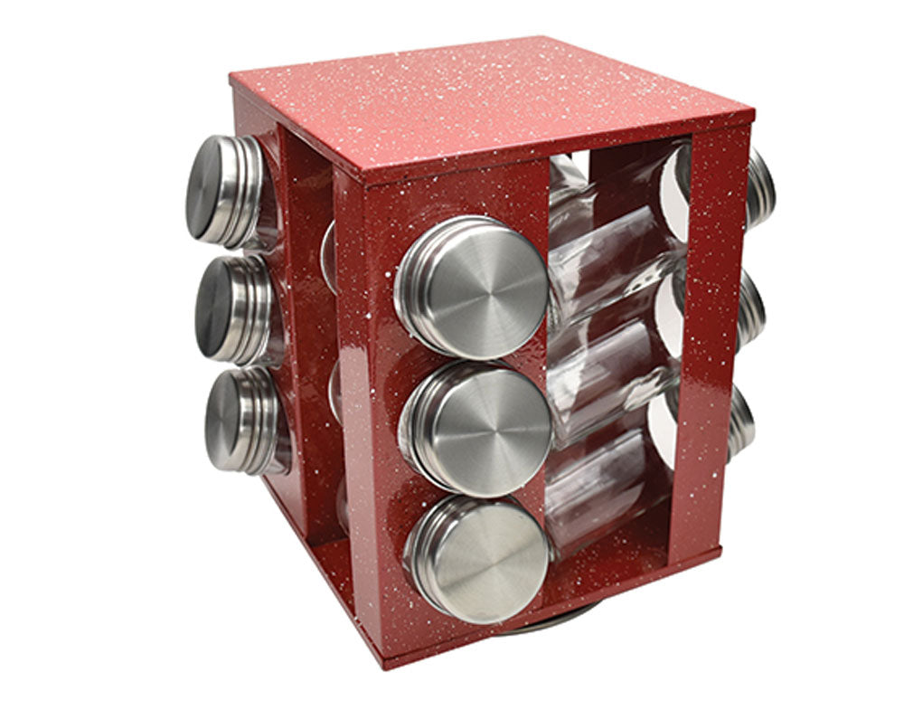 Borcane de condimente pe suport ZEPHYR ZP 1217 CS12 – Set de organizare pentru bucătărie