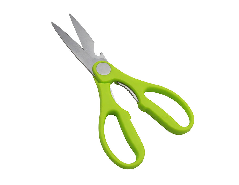 Foarfecă de bucătărie multifuncțională ZEPHYR ZP 1642 MK, lame din oțel inoxidabil, verde 