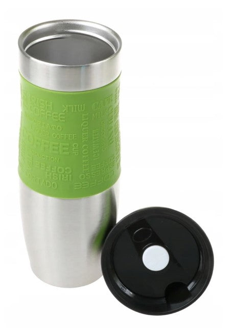 Термочаша zilner zl 4312, 480 мл, двойни стени, силиконова обвивка, неръждаема стомана, различни цветове