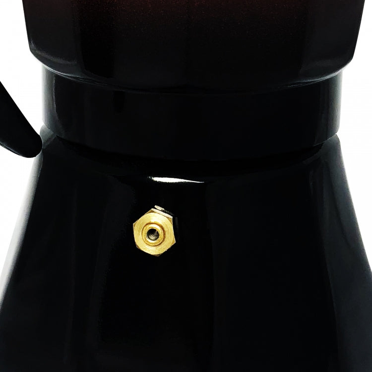 Cafetieră cubaneză ZEPHYR Red Passion ZP 1173 M6, 6 cești, ~380 ml, Supapă de siguranță, Roșu/negru 