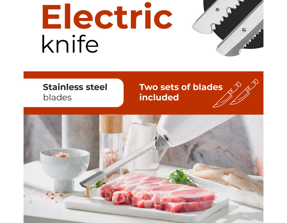 Cuțit electric Adler AD 4512, 200 W, Alb