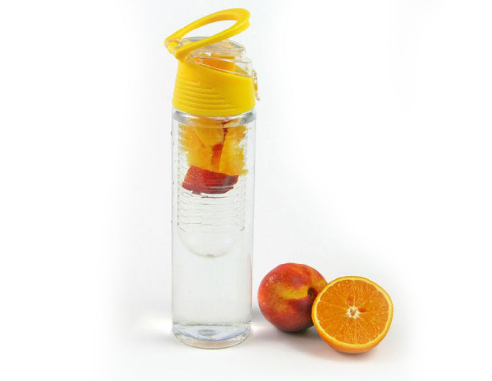 Sticlă de apă cu recipient pentru fructe sau gheață KINGHOFF KH 1192, 800 ml, Plastic, Diverse culori 