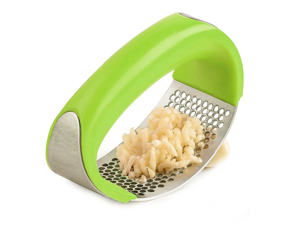 Presă de usturoi ZEPHYR ZP 1502 B, oțel, ustensilă de bucătărie manuală 