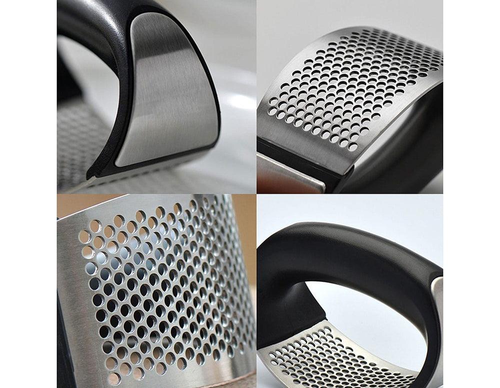 Presă de usturoi ZEPHYR ZP 1502 B, oțel, ustensilă de bucătărie manuală 