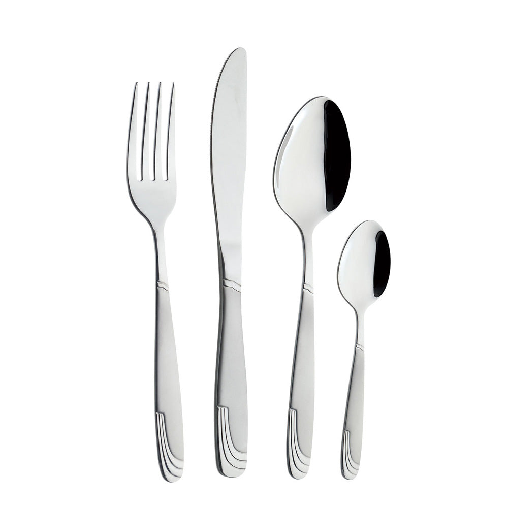 Set de tacâmuri ZEPHYR ZP 1512 AG SM, 24 piese, oțel inoxidabil, argintiu 